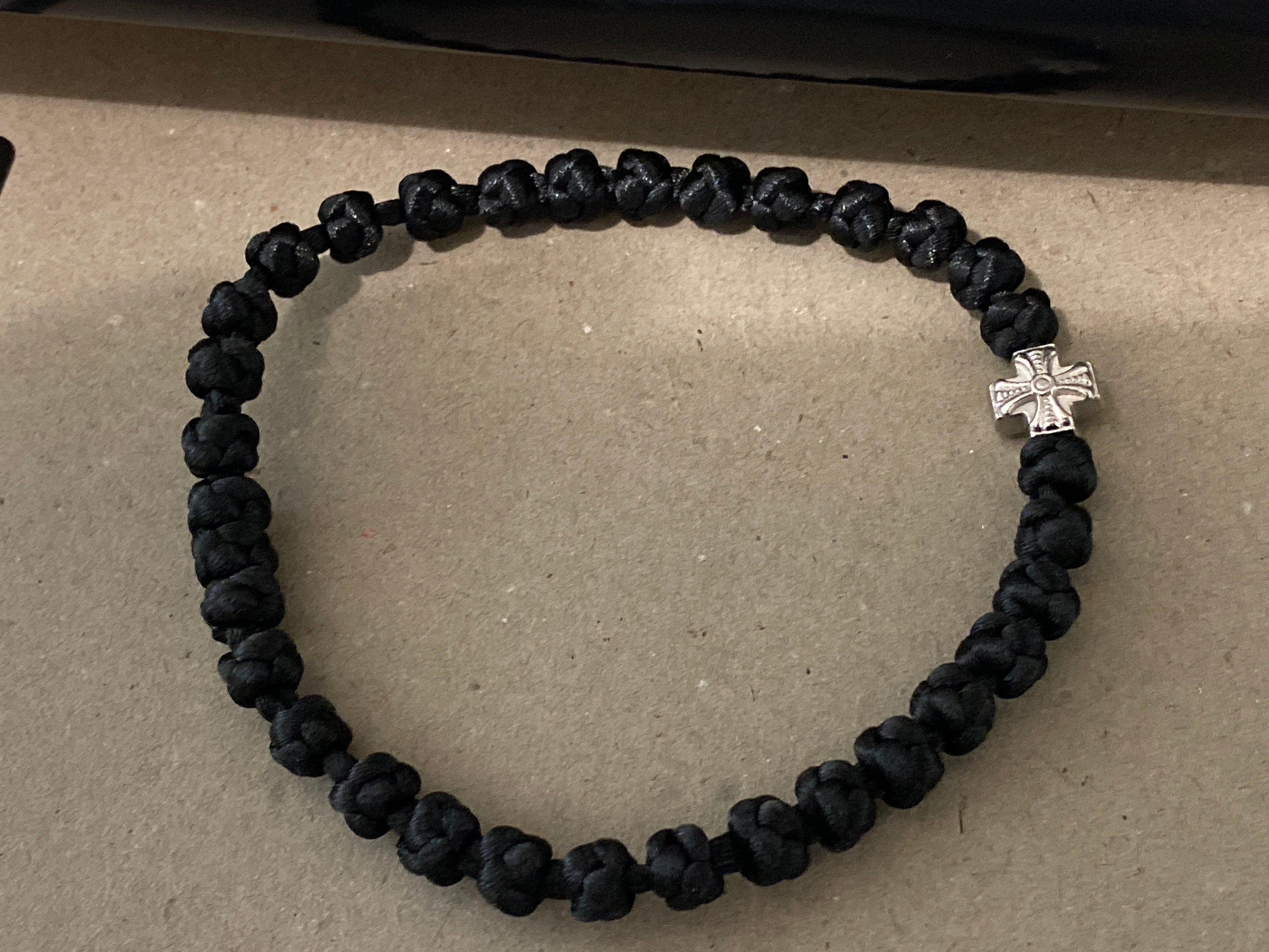 Orthodox Prayer Rope bracelet 33 knots brojanica komboskini black orthodox jewelry, Christian Gifts, Christian bracelet, Christian jewelry