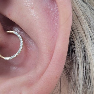 Seamless Hoop Nose Rings & Body Jewelry - 316L Stainless Steel, 22g/20g/18g, 6-12mm, Silver/Gold/Rose Gold