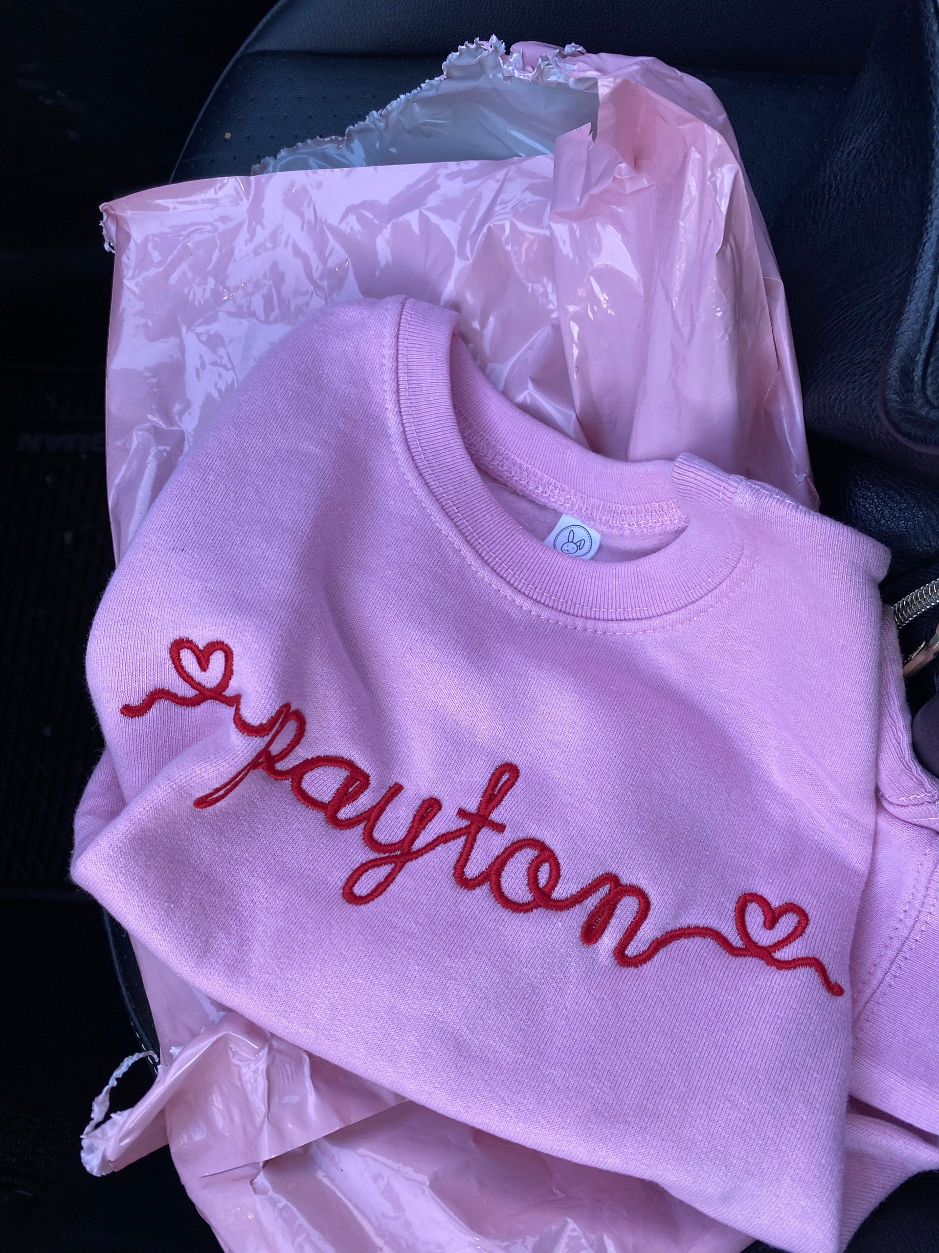 Embroidered Valentine&#39;s Sweatshirt / Monogram Valentines Shirt / Valentine&#39;s Day Shirt / Kids Valentines Shirt / Custom Valentines Shirt