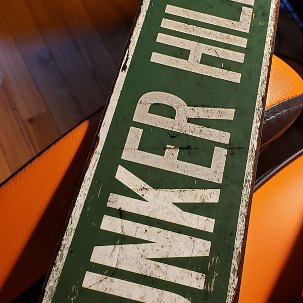 Custom Weathered Street Sign, Personalized Directional Arrow, Rustic ...
