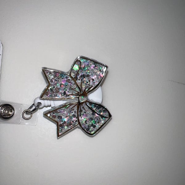 Bow Badge Reel, Cheer Bow, Cute Badge Reel, Nurse Badge Reel - Etsy