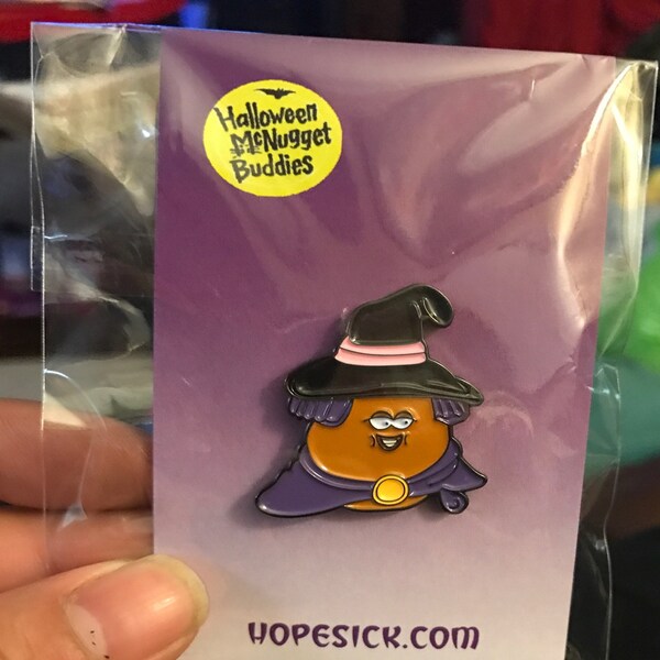 Witch Halloween Mcnugget Enamel Pin - Etsy