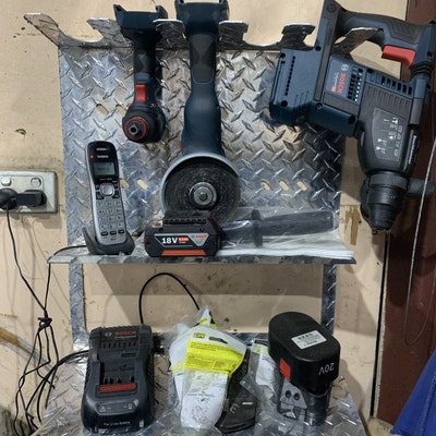 6 Slot Cordless Drill Holder Storage Rack, DXF Files for Plasma, Garage ...