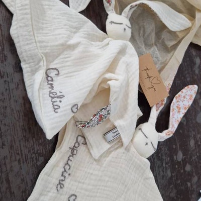 Doudou gaze de coton - Etsy France