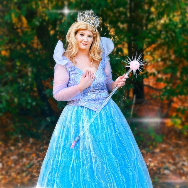Handmade - Cosplay Part 2 Ariana Blue Glinda Dress, Good Witch Part 2  Glinda Blue Dress Cosplay Costume - Etsy