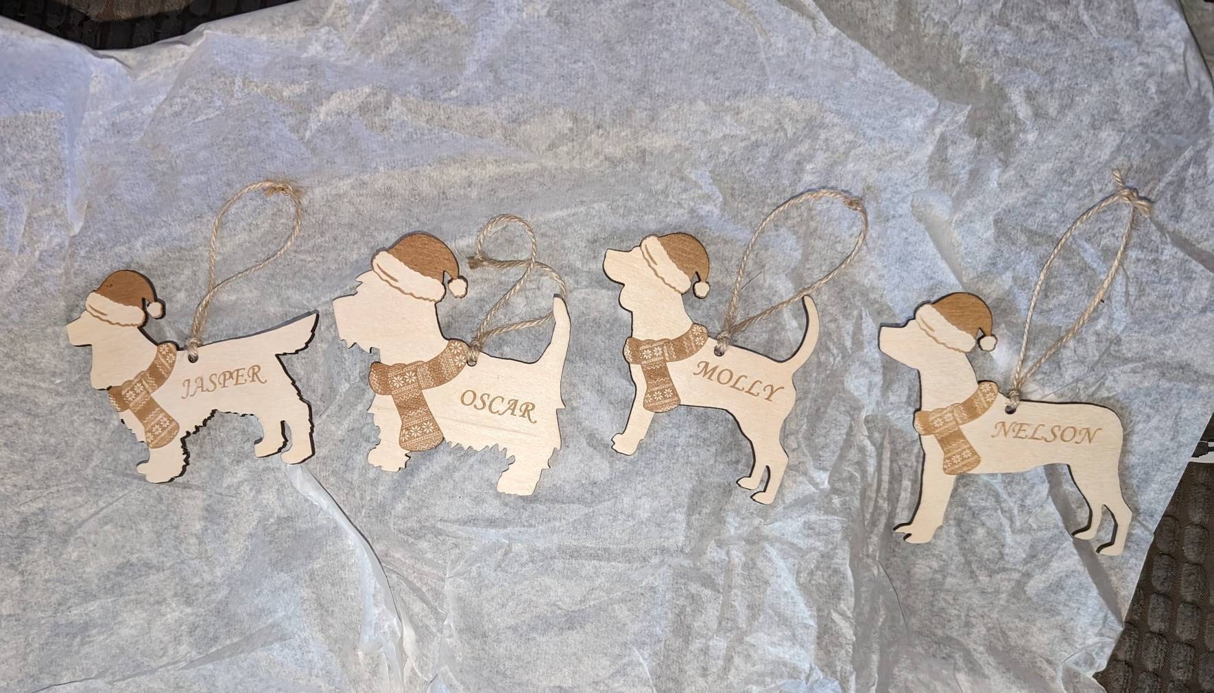 Custom Christmas Dog Decoration