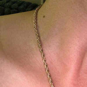 Collana oro 18k catena maglia intrecciata 60 cm 9.60 gr – Gioielli Tosti