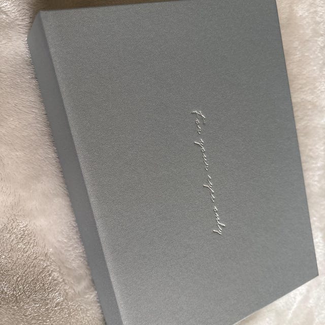 For Your Eyes Only Embossed Linen Photo Box - Linen