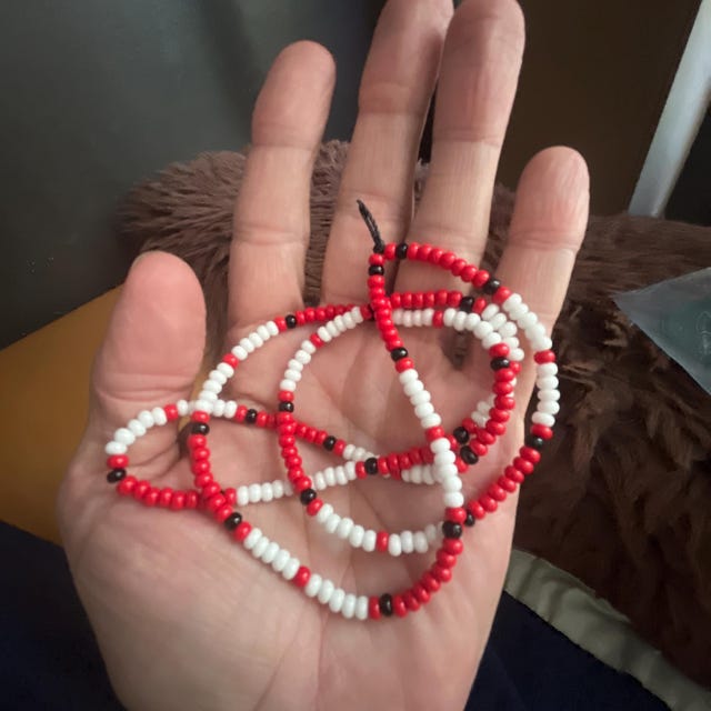 COBRA Bone Beads 1連 Jim Morrison Cobra Bead Necklace: 1985 Elektra Album Replica