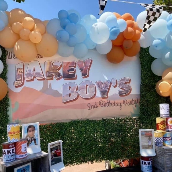 Personalized Radiator Springs Vintage Cars Birthday Party Printables ...