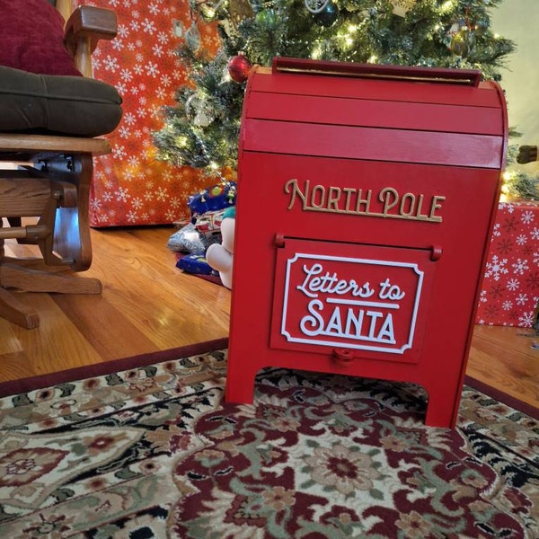 Letters to Santa Mailbox SVG, Cut File, Santas Mailbox, Christmas Decor ...