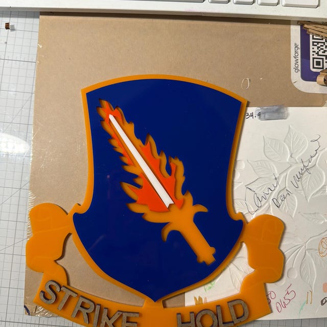 US Army 504th Infantry Regiment Unit Crest Vector Files, Dxf Eps