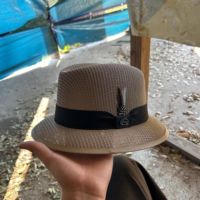 GARCIA HAT【61】ローライダー チカーノ ウエストコースト ブラウン Smoke Lowrider Derby W/ Chicano Garcia Signature Hat - Etsy