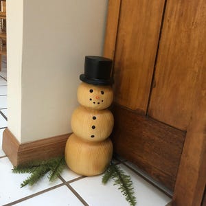 Chainsaw Carved Snowman - Etsy
