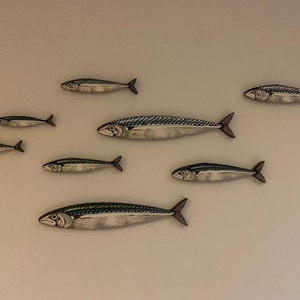 1 Mackerel Tiddler Key Ring / Wall Decor - Etsy