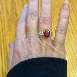 14k Gold Natural Ruby Ring / Genuine Ruby Ring Available in Gold, Rose ...