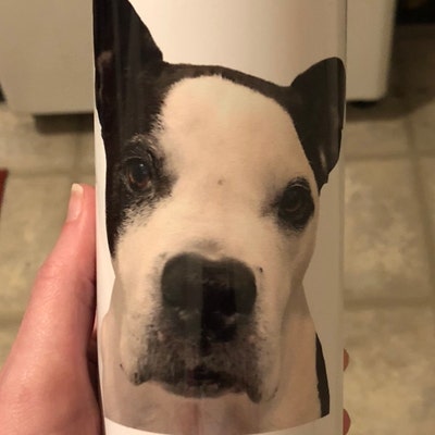 Custom Dog Portrait Tumbler Cup Personalized Pet Tumbler Mug Dog Coffee ...