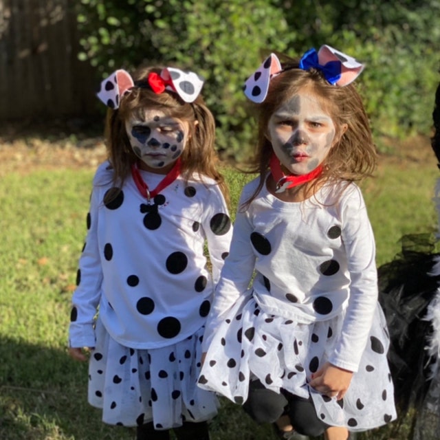 Set Costume dalmata di Halloween Set di accessori per papillon e coda