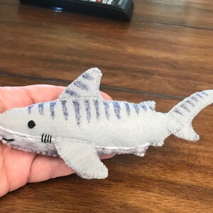 Shark Sewing Pattern Felt DIY Shark Ornament Ocean Animal - Etsy
