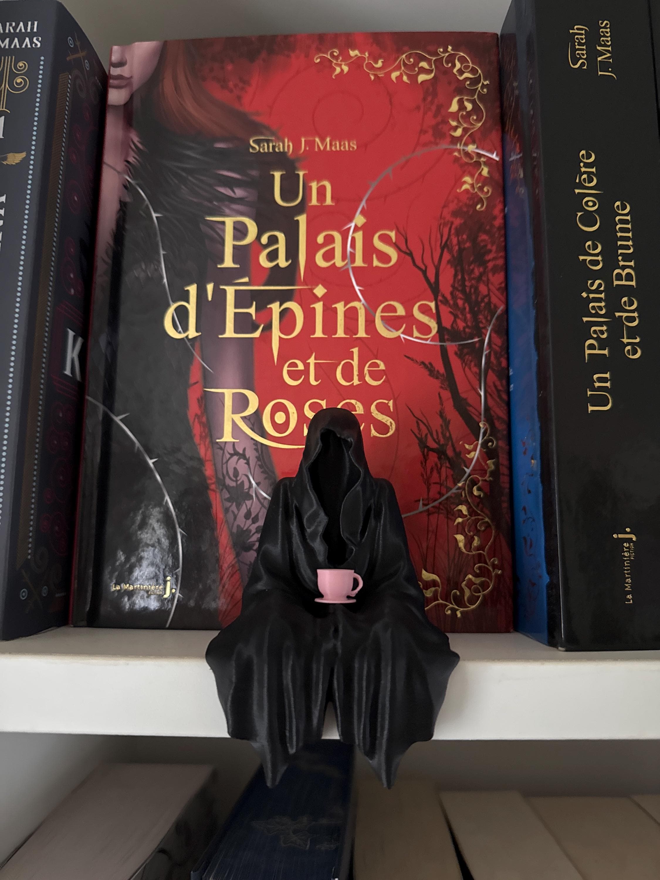 Suriel / Ghost / Grim Reaper Figurine - with Teacup Attached! Bookshelf Decor
