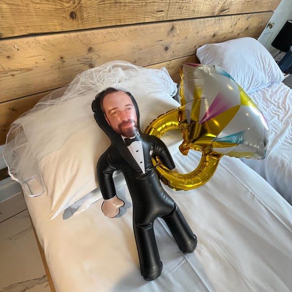 Hen Do Inflatables Groom Blow up Doll Custom Inflatable, Hen Party, Bachelorette, Unique ...