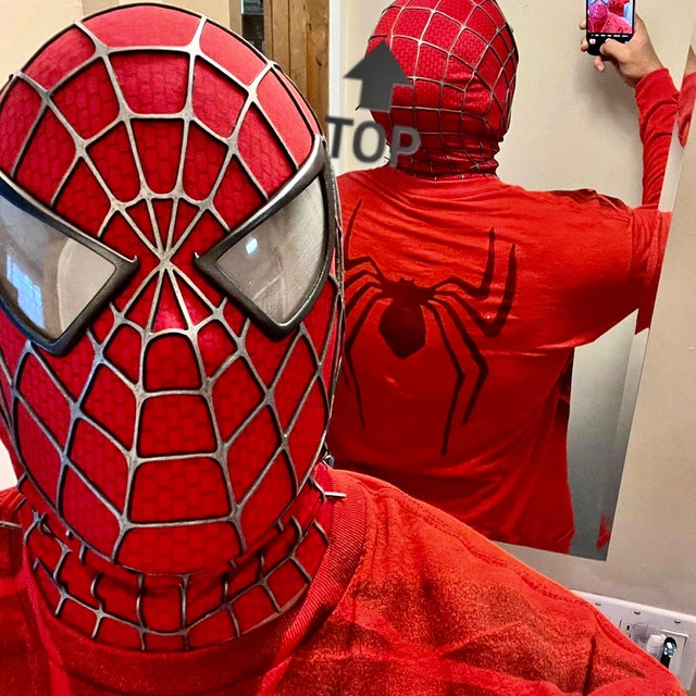 Felpa Con Cappuccio Spiderman Raimi, Cosplay Halloween, Multicolore, Taglia Unica