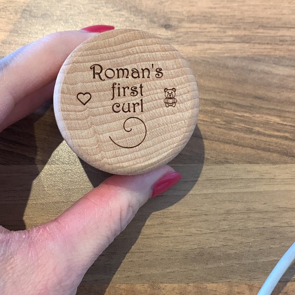 Baby's First Haircut Keepsake Box, Personalised Wooden Gift Idea ...