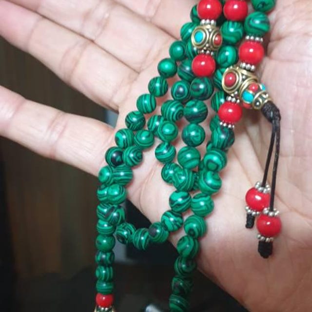 Collana Mala Da Meditazione In Legno 108 Perle 8mm – Braccialetto Elastico Per Yoga E Consapevolezza, Regalo Spirituale