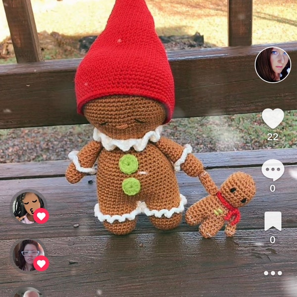 Häkelanleitung Lebkuchenmännchen Gregor Amigurumi PDF Datei crochet ...