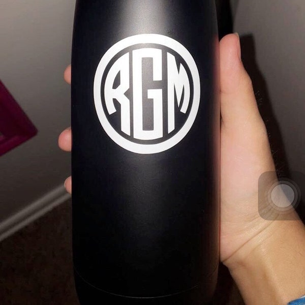 Vinyl Monograms - Vinyl Monogram Decal - Monogram Decal Set - Vinyl ...