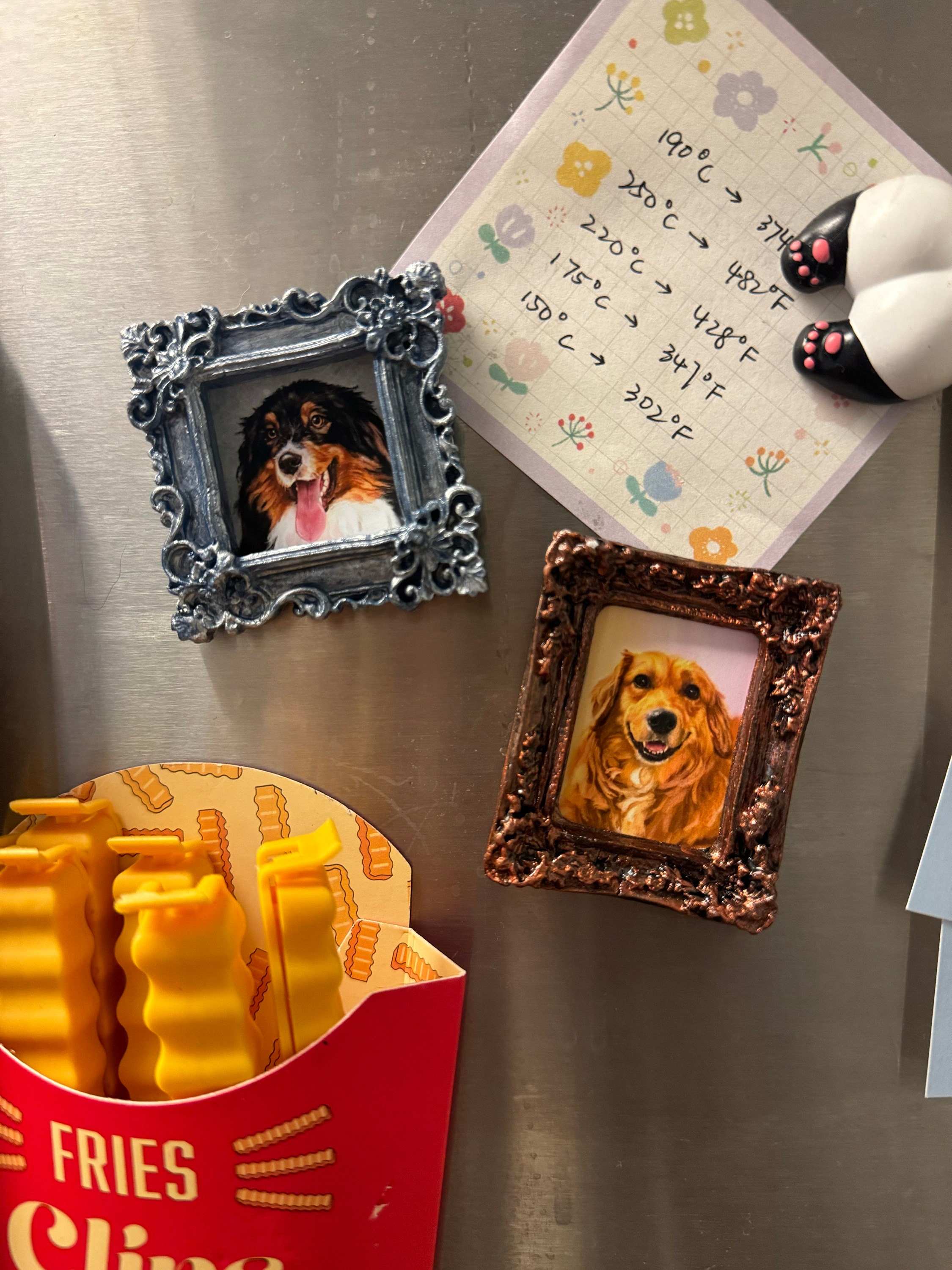 Custom Pet Portrait Magnets, Vintage Oil Painting Style, Best Gift for Pet Owner and Lover
