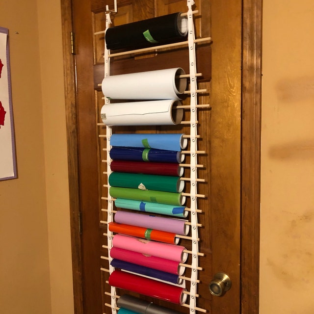 Vinyl Roll Storage Rack - Houseful of Handmade