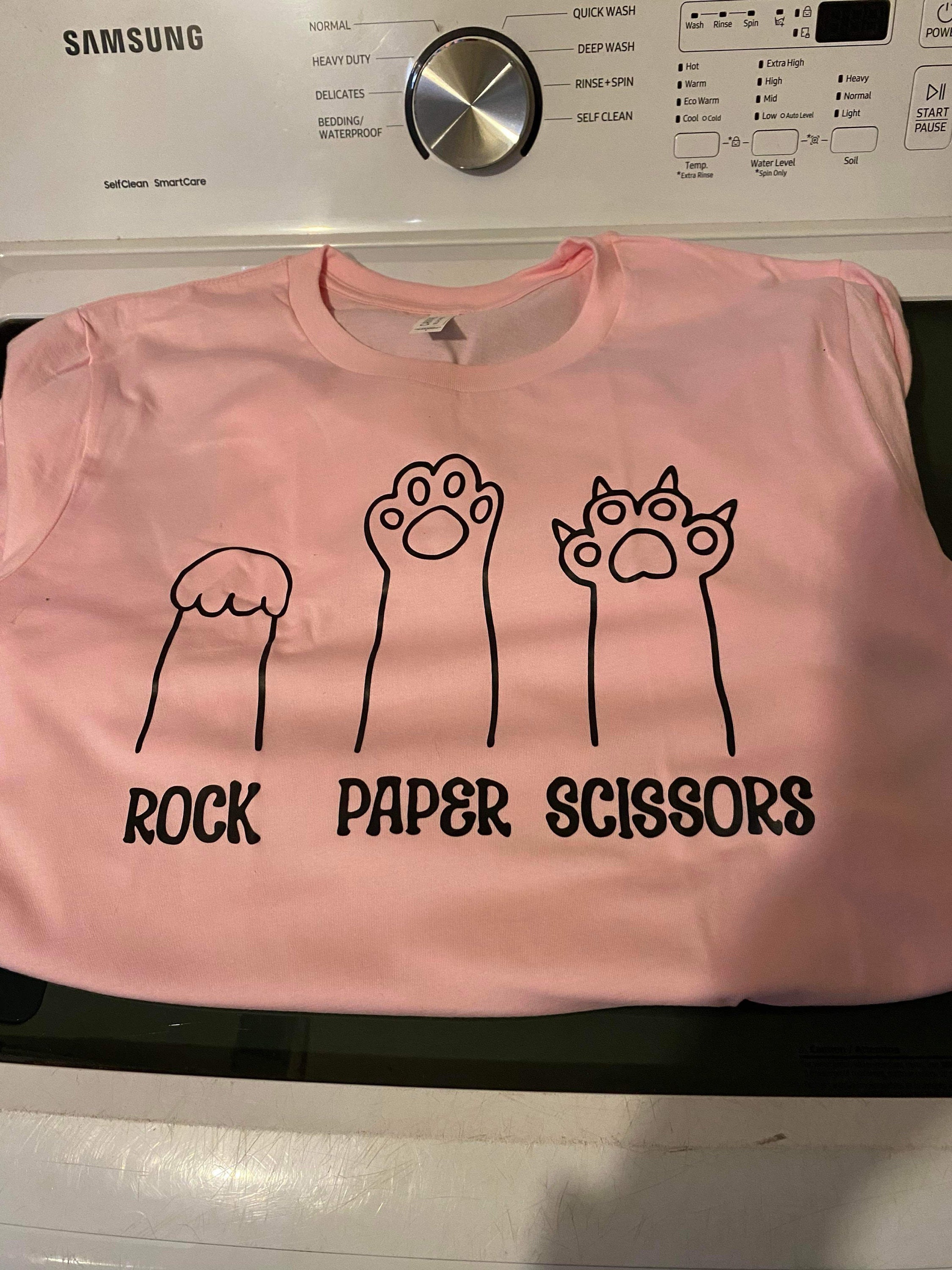 Rock Paper Scissors Sweatshirt, Funny Cat Paw Shirt, Unisex Crewneck Shirt for Cat Lover, Cat Owner Shirt, Cat Paws Shirts, Gift for Cat Mom