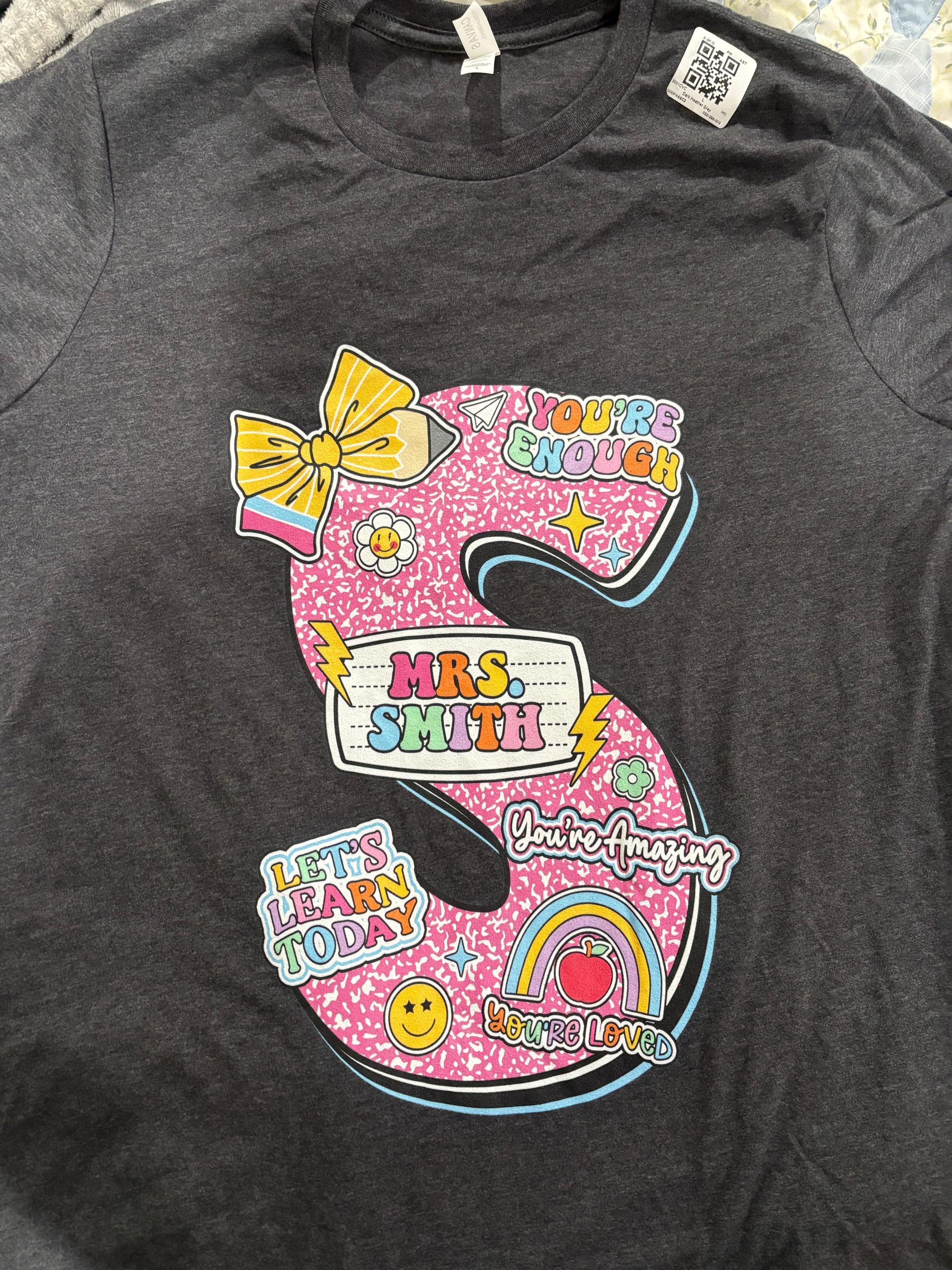 Personalized Teacher Shirt, Back To School Shirt, Custom Teacher Composition Book Shirt, First Day Of School, Teacher Appreciation Gifts