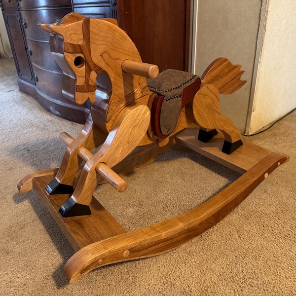 Antique 1890 Rocking Horse Wood Toy Plans & Patterns (PDF Download ...
