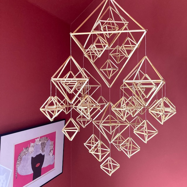 DIY Wall Art : Geometric Straw Shapes – Homemade Ginger