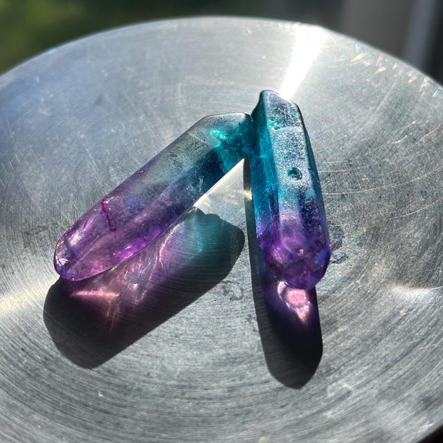【一点物】ピンク オーラ 水晶 クォーツ ポイント 原石✩.*˚ 七色の夢໒꒱✨ ローズピンク オーラ水晶 原石 クラスター