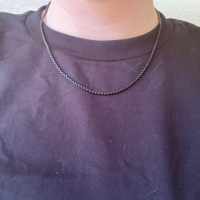 ●BLACKPURPLE● Vincenzo B Side Chain Necklace / unisex ○BLACKPURPLE○ Vincenzo B Side Chain Necklace / unisex