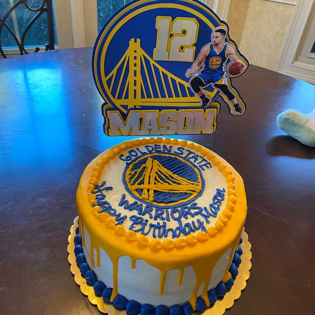 Stephen Curry Golden State Warriors NBA Edible Image Cake Topper  Personalized Birthday Sheet Decoration Custom Party Frosting Transfer  Fondant