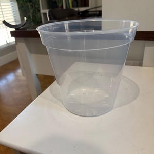 Vaso trasparente per orchidee 19x18,5 cm (n.1 pezzo), ditta Arca