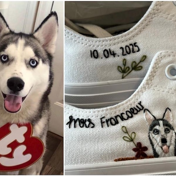 Fall Embroidered Converse Pattern PDF DIY Download Shoe Embroidery