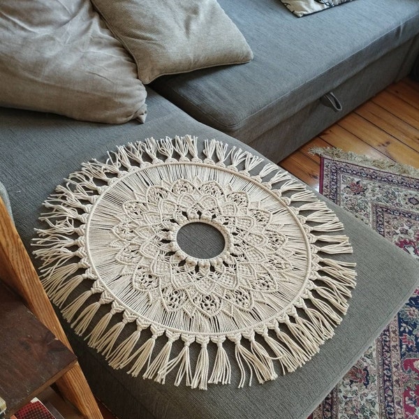 Macrame Pattern for a Two Toned Mandala, PDF File, Intermediate Skill ...