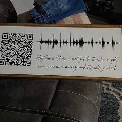 Voice Memo Wooden Sign Memorable Sign QR Code Sign Sound - Etsy
