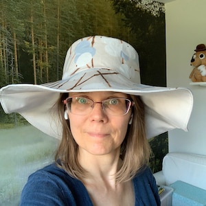 Womens Sun Hat Pattern. Spring Blooms Sunhat PDF Sewing Pattern ...