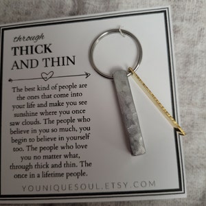 Through Thick And Thin Keychain Friendship Best Friend Gift Etsy Through Thick And Thin Keychain Friendship Best Friend Gift Etsy