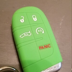 BROVACS Ersatz-Schlüsselgehäuse, kompatibel mit Dodge Jeep Chrysler Mitsubishi Keyless Entry Remote Key Case Fob 2 Tasten Panic 3 BTN PG751C