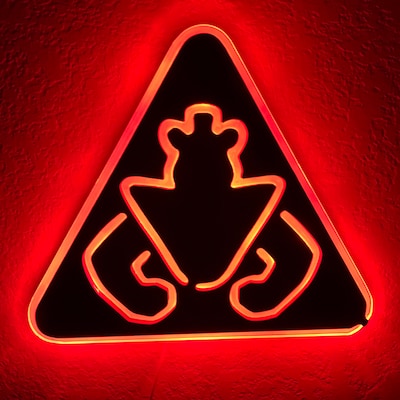 FNAF Security Breach Warning Sign Neon Like LED Light - Etsy