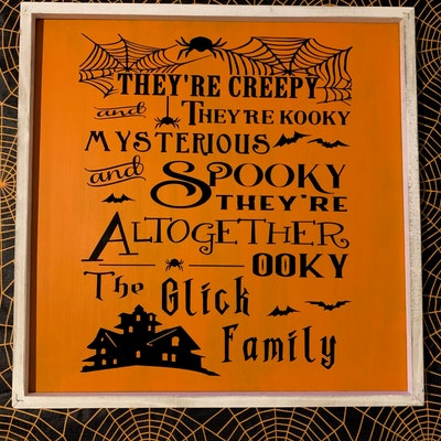 Ooky Spooky Kooky/ PNG / SVG Halloween, October Family Name Spooky ...