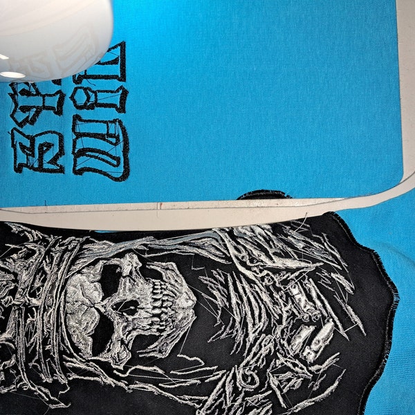 Machine Embroidery File - Skeleton With Crown Light Effect 15-16 X 26 ...