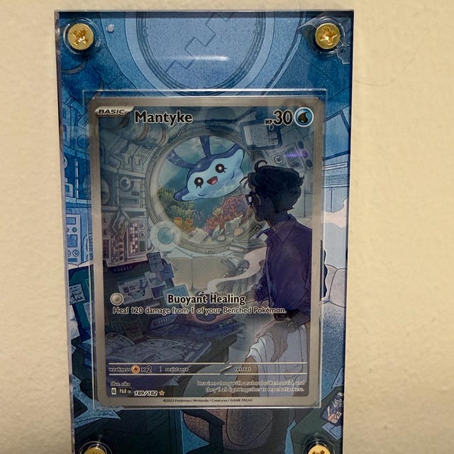 mantyke pokemon card full art Mantyke - 189/182 - SV04: Paradox Rift - Pokemon